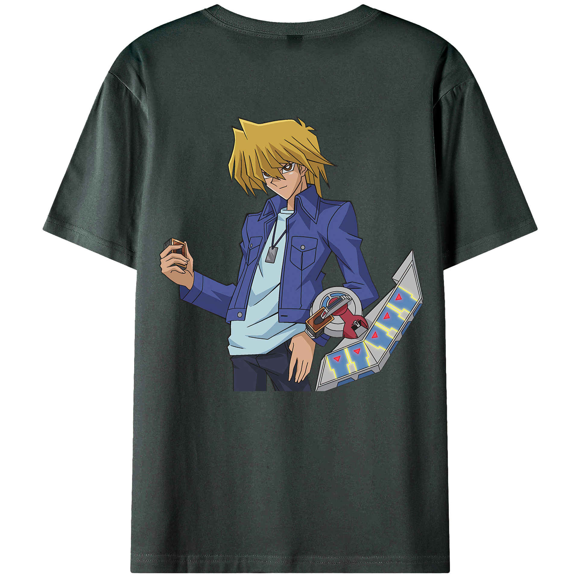 （画像用） 遊☆戯☆王 Yu-Gi-Oh! 綿100％ メンズ半袖Tシャツ（バックプリント） 通気性
